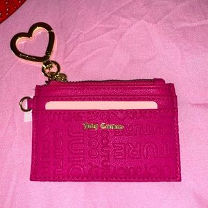 Juicy couture wallet keychain card holder